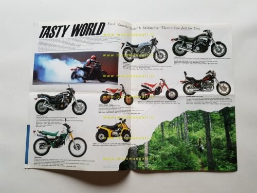 Yamaha salone Tokyo modelli 1987 depliant originale inglese