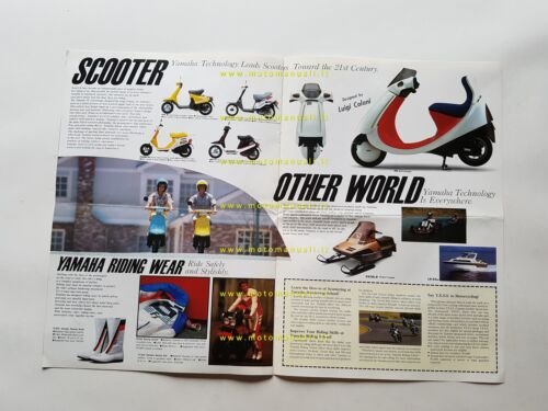 Yamaha salone Tokyo modelli 1987 depliant originale inglese