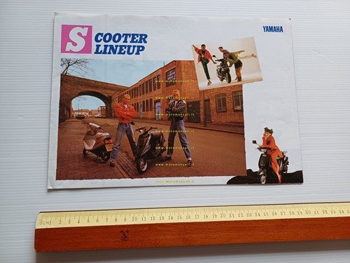 Yamaha Scooter Line up produzione 1989 depliant GIAPPONESE originale