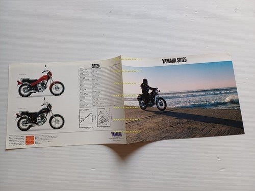 Yamaha SR 125 1981 depliant GIAPPONESE originale