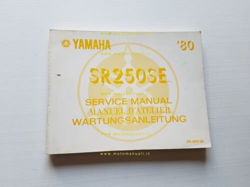 Yamaha SR 250 SE 3Y8 1980 manuale officina originale