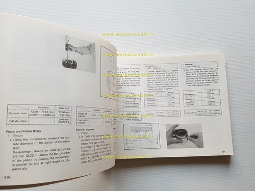 Yamaha SR 250 SE 3Y8 1980 manuale officina originale