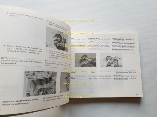 Yamaha SR 250 SE 3Y8 1980 manuale officina originale