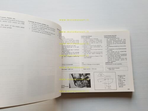 Yamaha SR 250 SE 3Y8 1980 manuale officina originale