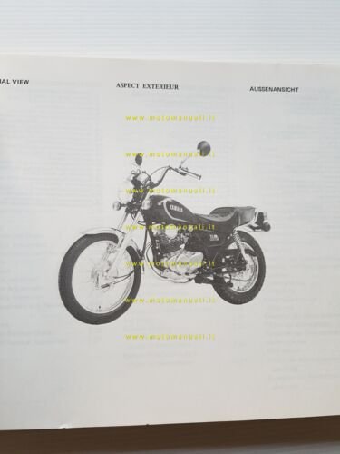 Yamaha SR 250 SE 3Y8 1980 manuale officina originale