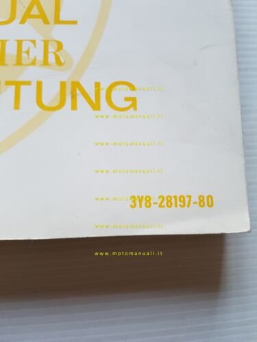 Yamaha SR 250 SE 3Y8 1980 manuale officina originale