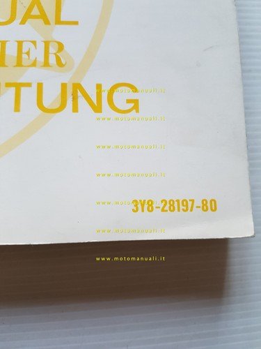Yamaha SR 250 SE 3Y8 1980 manuale officina originale
