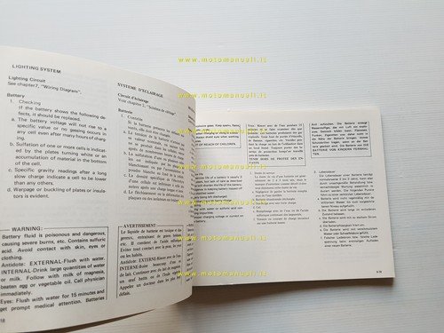 Yamaha SR 250 SE 3Y8 1980 manuale officina originale