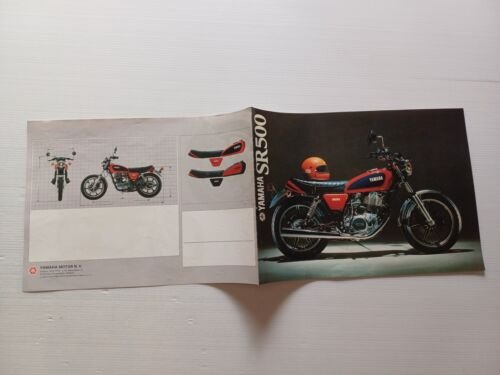 Yamaha SR 500 1979 depliant originale SENZA TESTO NO TEXT