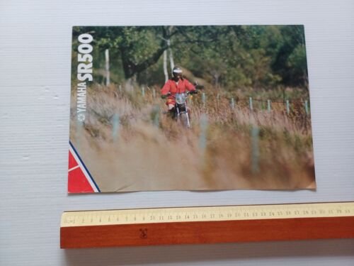 Yamaha SR 500 1981 depliant originale ITALIANO