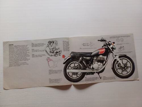 Yamaha SR 500 1981 depliant originale ITALIANO