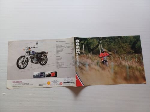 Yamaha SR 500 1981 depliant originale ITALIANO