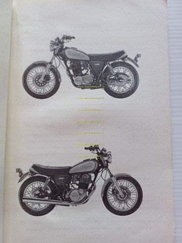 Yamaha SR 500 2J4 1978 catalogo ricambi originale