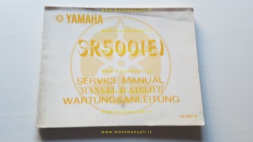 Yamaha SR 500 2J4 1978 manuale officina INGLESE originale
