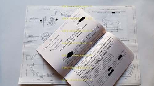 YAMAHA SR 500 2J4 1980 scheda omologazione DGM Facsimile originale