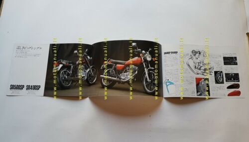 Yamaha SR 500 SP - SR 400 SP 1981 depliant …