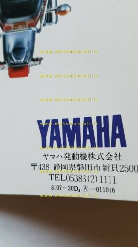 Yamaha SR 500 SP - SR 400 SP 1981 depliant …
