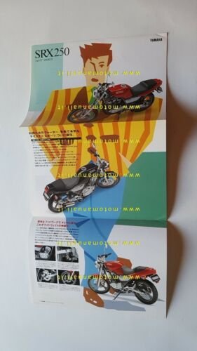 Yamaha SRX 250 1990 depliant Giapponese Moto ORIGINALE brochure