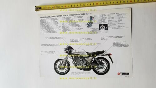 Yamaha SRX 600 1986 depliant MOTO italiano originale brochure