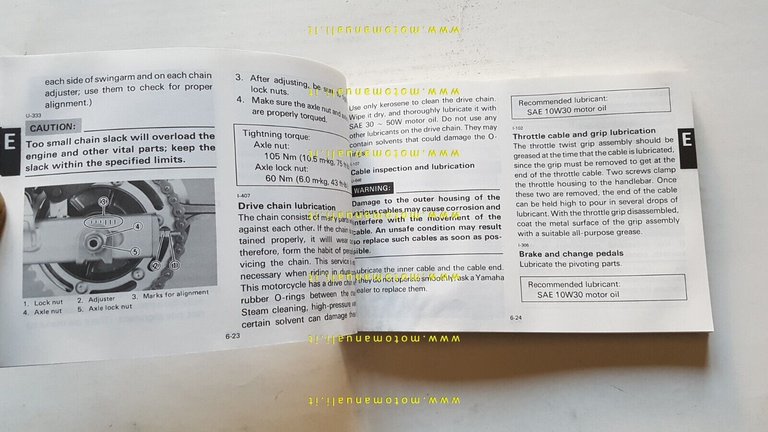 Yamaha SRX 600 1XL 1985 manuale uso manutenzione originale INGLESE …