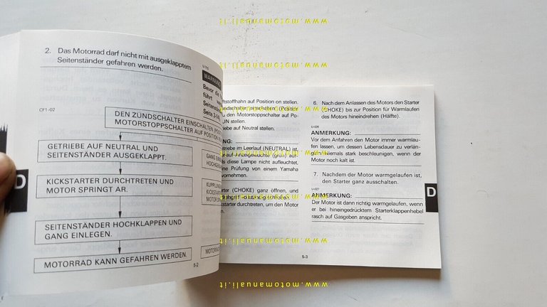 Yamaha SRX 600 1XL 1985 manuale uso manutenzione originale INGLESE …