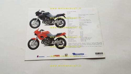 Yamaha TDM 850 1991 depliant MOTO originale brochure ITALIANO