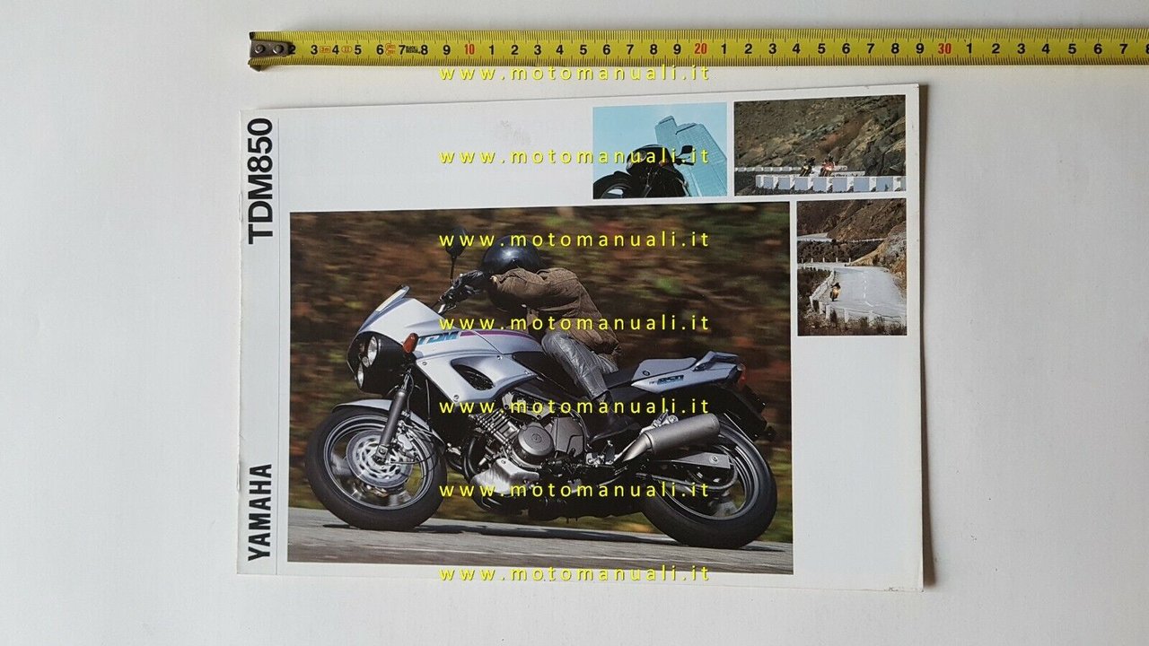Yamaha TDM 850 1992 depliant MOTO originale brochure ITALIANO
