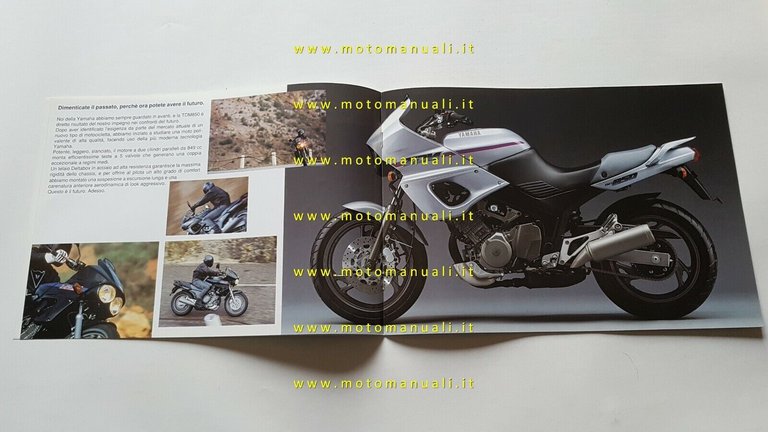 Yamaha TDM 850 1992 depliant MOTO originale brochure ITALIANO
