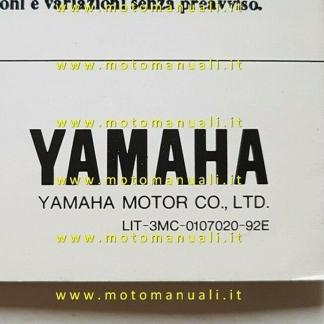 Yamaha TDM 850 1992 depliant MOTO originale brochure ITALIANO