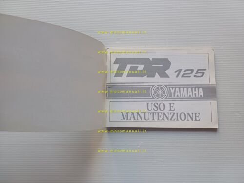 Yamaha TDR 125 1990 manuale uso manutenzione libretto originale italiano