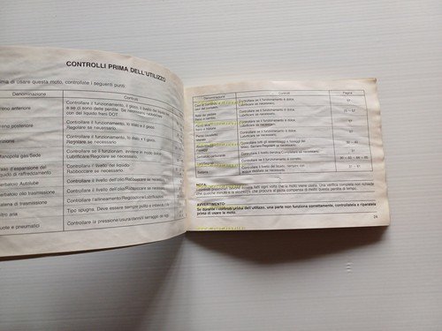 Yamaha TDR 125 1990 manuale uso manutenzione libretto originale italiano