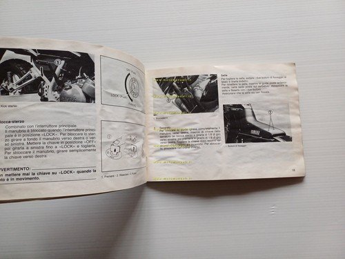 Yamaha TDR 125 1990 manuale uso manutenzione libretto originale italiano