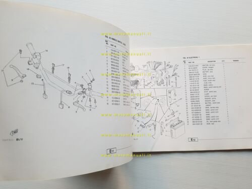 Yamaha TDR 125 3SH1-3XD1 1991 catalogo ricambi originale spare parts …