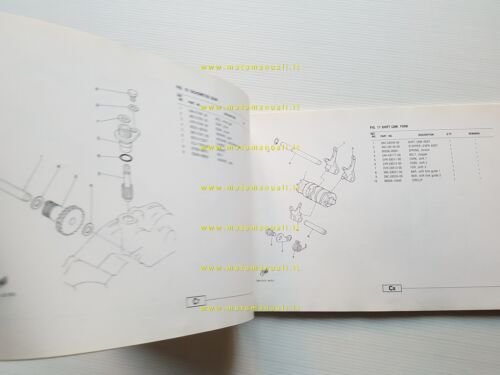 Yamaha TDR 125 3SH1-3XD1 1991 catalogo ricambi originale spare parts …