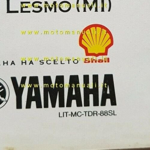 Yamaha TDR 250 1988 depliant MOTO italiano originale brochure