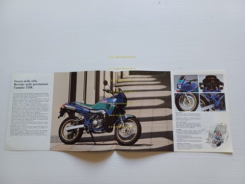 Yamaha TDR 250 1990 depliant italiano originale