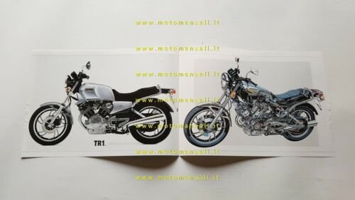 Yamaha TR1 1000 1981 depliant moto originale ENGLISH DEUTSCH brochure