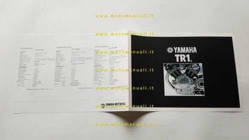 Yamaha TR1 1000 1981 depliant moto originale ENGLISH DEUTSCH brochure