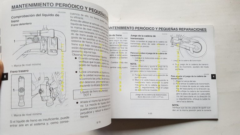 Yamaha Tricker 250 XG250 2005 manuale uso SPAGNOLO originale MANUAL …