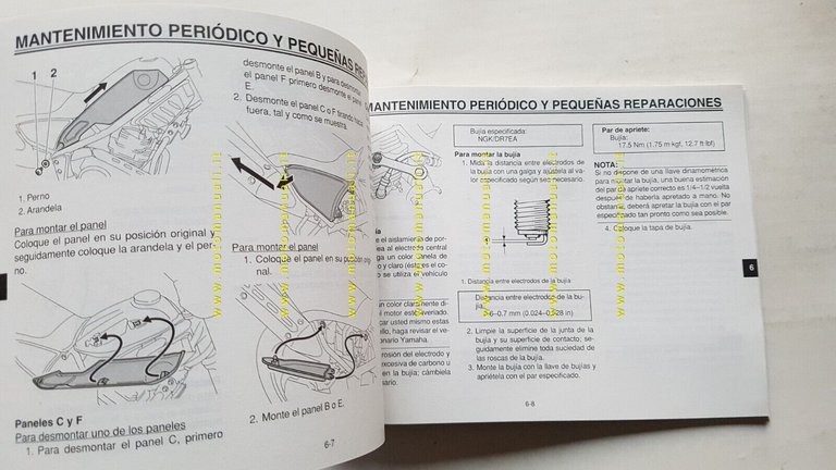 Yamaha Tricker 250 XG250 2005 manuale uso SPAGNOLO originale MANUAL …