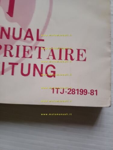 Yamaha TT 350 T 1TJ 1986 manuale uso manutenzione libretto …