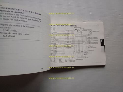 Yamaha TT 350 T 1TJ 1986 manuale uso manutenzione libretto …