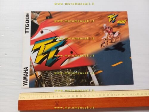 Yamaha TT 600 E 1996 depliant moto originale brochure ITALIANO