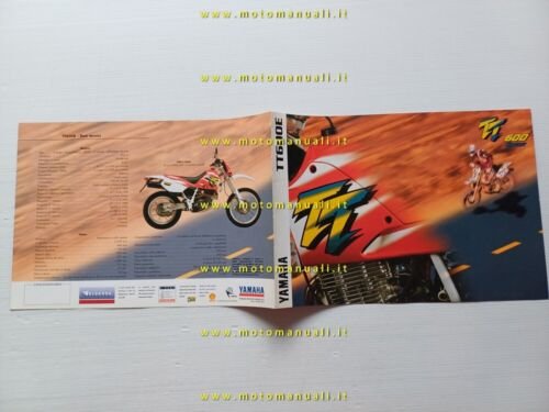 Yamaha TT 600 E 1996 depliant moto originale brochure ITALIANO