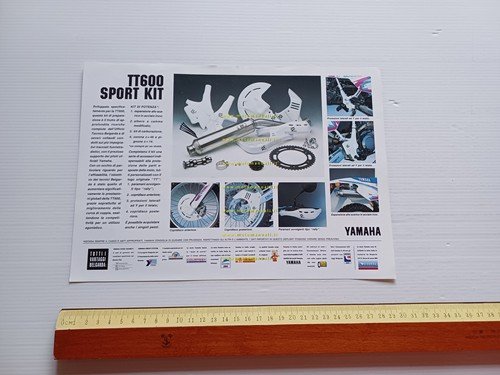Yamaha TT 600 Sport Kit 1990-91 depliant originale ITALIANO
