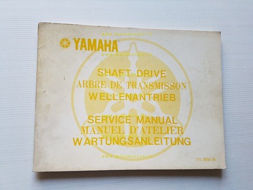 Yamaha tutti modelli 1977 cardano-albero trasmissione manuale officina originale