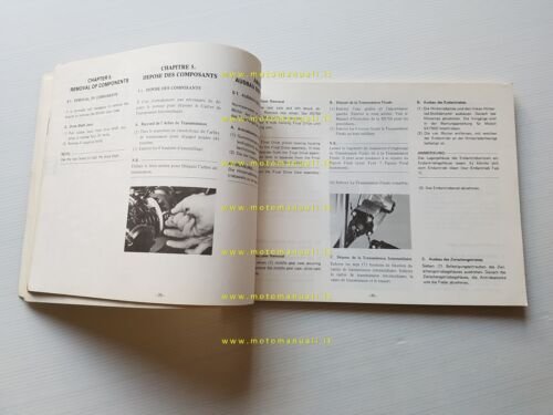 Yamaha tutti modelli 1977 cardano-albero trasmissione manuale officina originale
