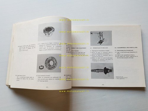 Yamaha tutti modelli 1977 cardano-albero trasmissione manuale officina originale
