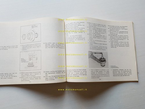 Yamaha tutti modelli 1977 cardano-albero trasmissione manuale officina originale