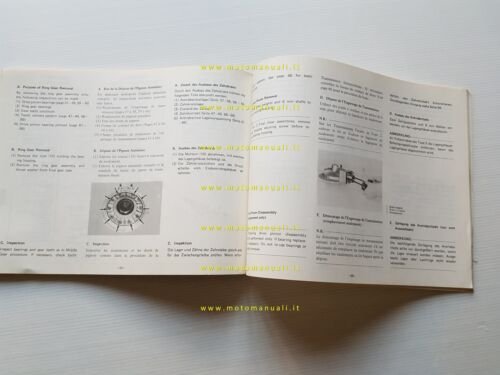 Yamaha tutti modelli 1977 cardano-albero trasmissione manuale officina originale